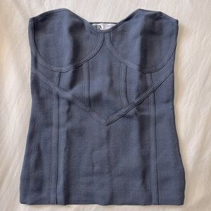 Zara knit bustier tube top